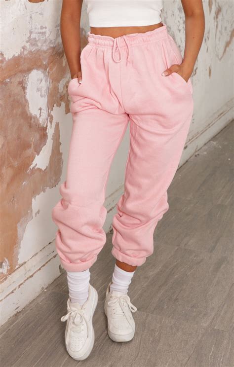 Womens Pink Joggers 